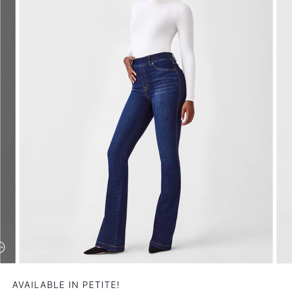 Spanx flare jeans in midnight- size XS